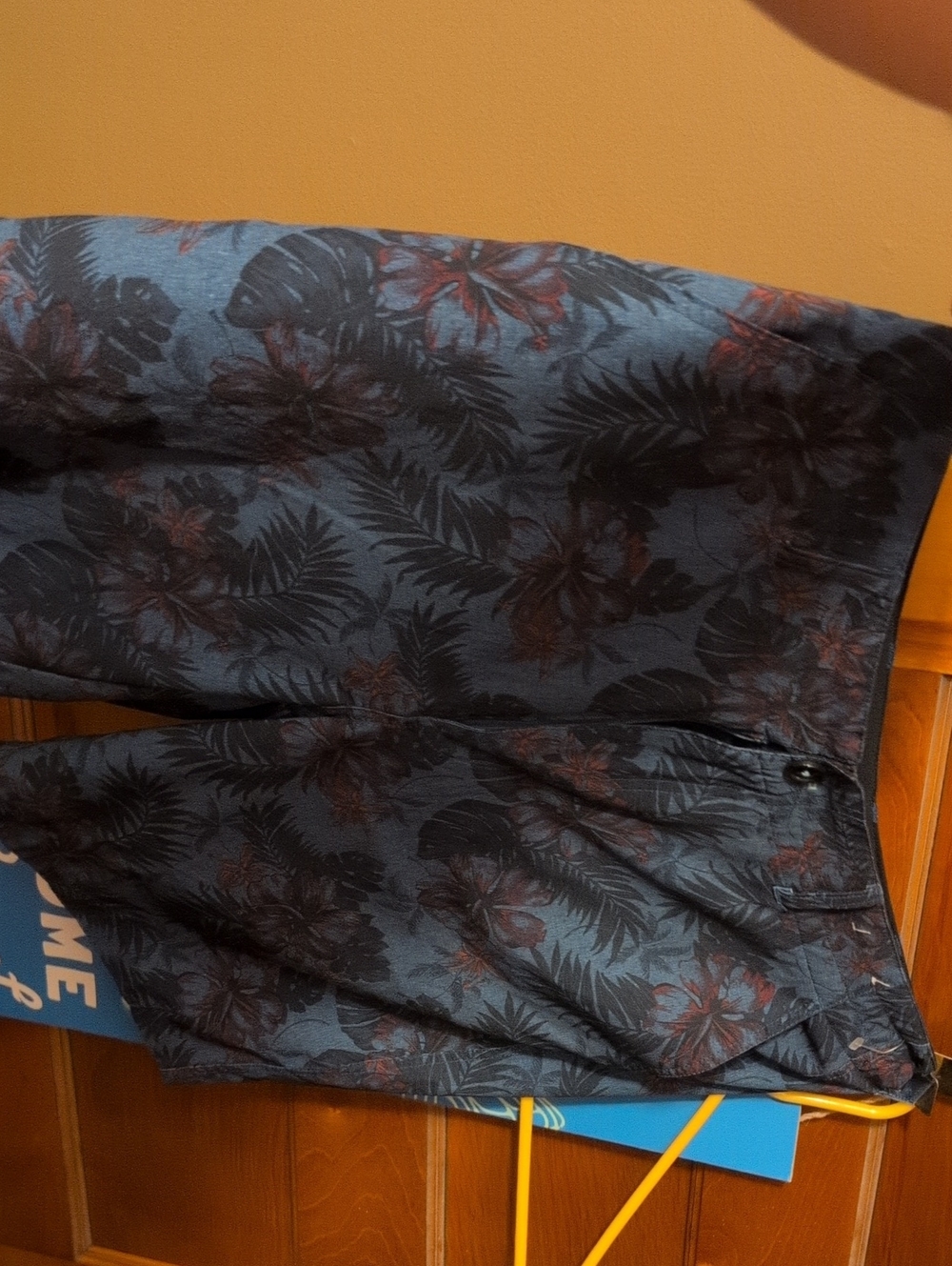 Arizona Jean Company Navy Floral Tropical Hybrid Shorts